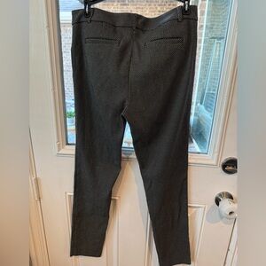 Van Heusen Black Textured Women's Dress Pants